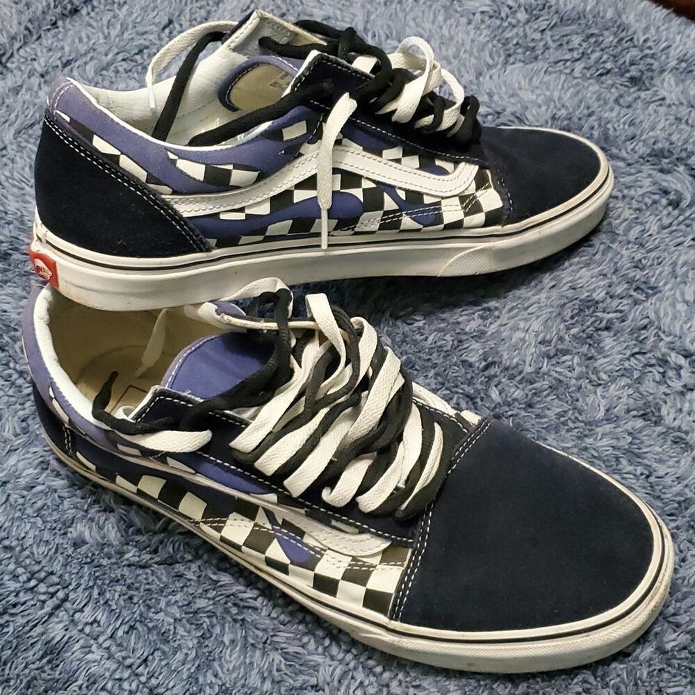 Vans checkboard blue black Size 13